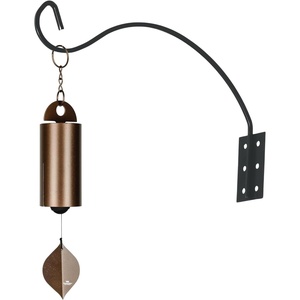 image:imageWoodstock Wind Chimes Heroic Wind Bell amp Outdoor Hanging Bracket 24 Copper Wind Chime with Black Iron Wall Mount Deep Tone Windbell amp Durable Hanger for Porch Patio or Garden