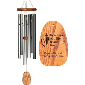image:imageWoodstock Wind Chimes Personalized Amazing Grace 24 Mom Heart Bronze Chime Customized Gift for Mom Mothers Day Baby Shower Outdoor Patio Home Garden DecorSilver Cross