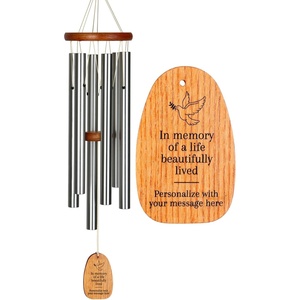 image:imageWoodstock Wind Chimes Personalized Amazing Grace 24 Mom Heart Bronze Chime Customized Gift for Mom Mothers Day Baby Shower Outdoor Patio Home Garden DecorSilver Dove