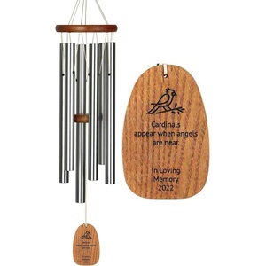 image:imageWoodstock Wind Chimes Personalized Amazing Grace 24 Mom Heart Bronze Chime Customized Gift for Mom Mothers Day Baby Shower Outdoor Patio Home Garden DecorSilver Cardinal