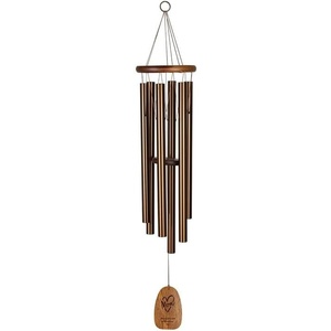 image:imageWoodstock Wind Chimes Personalized Amazing Grace Chime for Outside 40 Mom Heart Bronze Customized Inspirational for Mom Outdoor Patio Home Garden Decor PAGLBR14