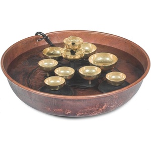 image:imageWoodstock Wind Chimes Woodstock Water Bell Fountain Kit 16 with Pump and Copper Bowl for Indoor Home Garden Decor ChristmasHanukkah Gifts WWBF2WWBF2