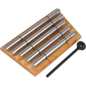 image:imageWoodstock Wind Chimes Zenergy Quintet Hand Bell Chime 5 Tone 85  Inch Bell Percussion Instrument for Meditation Yoga Classrooms Offices Great for Awareness Relaxation ZENERGY585