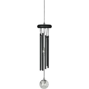 image:imageWoodstock Wind Chimes for Outside Garden Decor Outdoor Decor for Your Patio and Porch 16 Woodstock Crystal Meditation Black Wind Chimes Gifts CCMK
