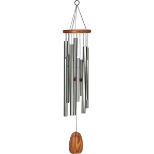image:imageWoodstock Wind Chimes for Outside Garden Patio Porch and Outdoor Dcor 39 Magical Mystery Chimes Butterflys Farewell Silver Wind Chime Gifts MMBF