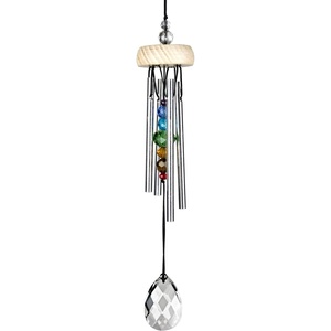image:imageWoodstock Wind Chimes for Outside Garden Patio Porch and Outdoor Decor 10 Gem Drop Chime Prism Small Wind Chimes ChristmasHanukkah Gifts GEMPR