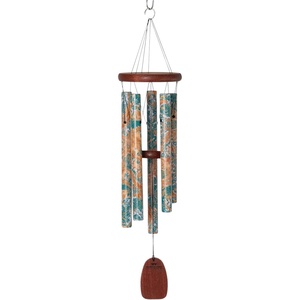 image:imageWoodstock Wind Chimes for Outside Garden Patio Porch and Outdoor Decor 24 Green Woodstock Decor Wind Chimes Patina Green Marble DEGM