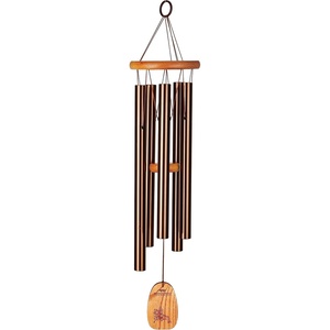 image:imageWoodstock Wind Chimes for Outside Garden Patio Porch and Outdoor Decor 24 Inspirational Tibetain Prayer Wind Chime Bronze Wind Chimes Gifts TPCBR