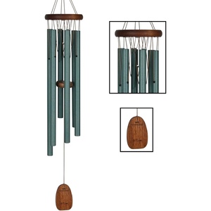 image:imageWoodstock Wind Chimes for Outside Garden Patio Porch and Outdoor Decor 32 Pachelbel Canon Chime Bronze Wind Chime Gifts PCCBGreen