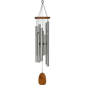 image:imageWoodstock Wind Chimes for Outside Garden Patio Porch and Outdoor Decor 39 Magical Mystery Chimes Taj Mahal Silver Wind Chime ChristmasHanukkah Gifts MMTMTaj Mahal