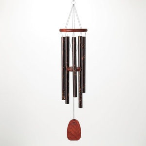 image:imageWoodstock Wind Chimes for Outside Outdoor Decor Garden and Patio Decor Chime Medium 24 Gold Vein Wind Chime DEGVLength 34