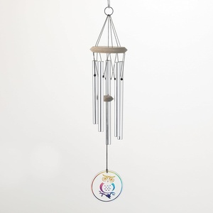 image:imageWoodstock Wind Chimes for Outside Outdoor Decor Garden and Patio Decor Habitats Chime 22 Glass Dragonfly Wind Chime HCGLDOwl