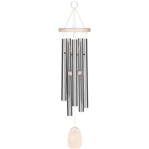 image:imageWoodstock Wind Chimes for Outside Outdoor Decor Patio and Garden Decor for Outside Front Porch Decor 24 Beachcomber Wind Chime Gracious Green Decorative Wind Chime BCGGWhite Wash