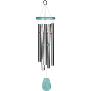 image:imageWoodstock Wind Chimes for Outside Outdoor Decor Patio and Garden Decor for Outside Front Porch Decor 24 Beachcomber Wind Chime Gracious Green Decorative Wind Chime BCGGGracious Green