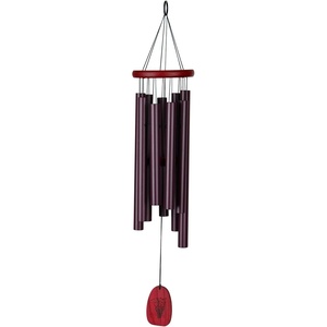 image:imageWoodstock Wind Chimes for Outside Outdoor Decor for Your Patio and Front Porch Garden Decor 27 Chimes of Tuscany PurpleBurgundy Wind Chime Gifts CTS
