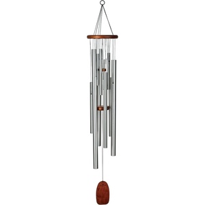 image:imageWoodstock Wind Chimes for Outside Outdoor Decor for Your Patio and Front Porch Garden Decor 55 Silver Wind Chime Woodstock Magical Mystery Chime Space Odyssey MMSO