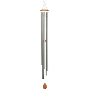 image:imageWoodstock Wind Chimes for Outside Outdoor Decor for Your Patio and Front Porch Garden Decor 57 Silver Wind Chime Chimes of Westminster Gifts WWSSilver
