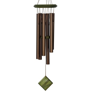 image:imageWoodstock Wind Chimes of Pluto Wind Chimes for Outside 27 Green Small Light Sound Chime Dcor for Outdoor Garden Patio Porch Encore Collection