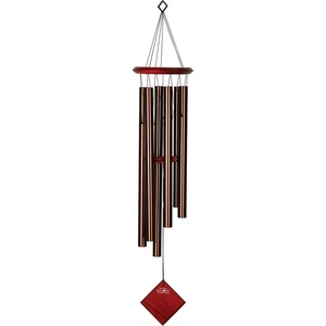 image:imageWoodstock Wind Chimes of Pluto Wind Chimes for Outside 37 Bronze Medium Tone Wind Chime Dcor for Outdoor Garden Patio Porch Encore CollectionBronze