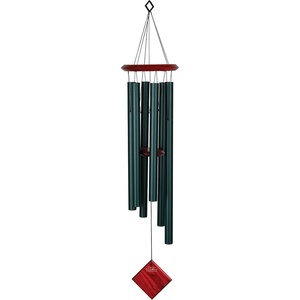 image:imageWoodstock Wind Chimes of Pluto Wind Chimes for Outside 37 Bronze Medium Tone Wind Chime Dcor for Outdoor Garden Patio Porch Encore CollectionEvergreen