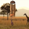 image:imageWoodstock Chimes Asli Arts Collection African Trio Bamboo Chime 32 Bamboo Wind Chimes for Outdoor Patio Home or Garden Dcor CAT601