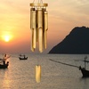 image:imageWoodstock Chimes Asli Arts Collection Ring Bamboo Chime Large 37 Natural Bamboo Wind Chimes for Outdoor Patio Home or Garden Dcor C255Large