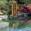 image:imageWoodstock Chimes Asli Arts Collection Ring Bamboo Chime Large 37 Natural Bamboo Wind Chimes for Outdoor Patio Home or Garden Dcor C255Medium