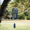 image:imageWoodstock Chimes Bells of Paradise Medium 32 Pigeon Blue Outdoor Memorial Gift Wind Chimes for Backyard Porch Garden Patio Decor Deep Tone Windchime BPMDNMBlue