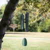 image:imageWoodstock Chimes Bells of Paradise Medium 32 Pigeon Blue Outdoor Memorial Gift Wind Chimes for Backyard Porch Garden Patio Decor Deep Tone Windchime BPMDNMGreen