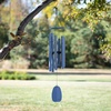 image:imageWoodstock Chimes Bells of Paradise Medium 32 Pigeon Blue Outdoor Memorial Gift Wind Chimes for Backyard Porch Garden Patio Decor Deep Tone Windchime BPMDNMLight Blue