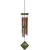 image:imageWoodstock Chimes Encore Collection Chimes of Mercury 14 Verdigris Wind Chimes for Outdoor Patio Home or Garden Dcor DCV14Green Wash
