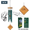 image:imageWoodstock Chimes Encore Collection Chimes of Mercury 14 Verdigris Wind Chimes for Outdoor Patio Home or Garden Dcor DCV14Verdigris