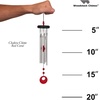 image:imageWoodstock Chimes Signature Collection Woodstock Chakra Chime 17 Aventurine Eastern Energies Wind Chimes for Outdoor Patio Home or Garden Dcor CCAVRed