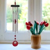 image:imageWoodstock Chimes Signature Collection Woodstock Chakra Chime 17 Aventurine Eastern Energies Wind Chimes for Outdoor Patio Home or Garden Dcor CCAVRed