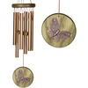 image:imageWoodstock Chimes Signature Collection Woodstock Habitats Chime 17 Green Butterfly Habitats and Nature Wind Chimes for Outdoor Patio Home or Garden Dcor HCGB