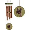 image:imageWoodstock Chimes Signature Collection Woodstock Habitats Chime 17 Green Hummingbird Habitats and Nature Wind Chimes for Outdoor Patio Home or Garden Dcor HCGH