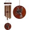 image:imageWoodstock Chimes Signature Collection Woodstock Habitats Chime Teak 17 Hummingbird Habitats and Nature Wind Chimes for Outdoor Patio Home or Garden Dcor HCTH