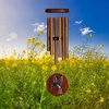 image:imageWoodstock Chimes Signature Collection Woodstock Habitats Chime Teak 17 Hummingbird Habitats and Nature Wind Chimes for Outdoor Patio Home or Garden Dcor HCTH
