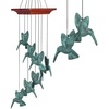 image:imageWoodstock Chimes Signature Collection Woodstock Habitats Hummingbird Spiral 18 Verdigris Habitats and Nature Wind Chimes for Outdoor Patio Home or Garden Dcor HHSHHS