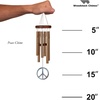 image:imageWoodstock Chimes Signature Collection Woodstock Peace Chime 16 Decor Designs Wind Chimes for Outdoor Patio Home or Garden Dcor WPCB