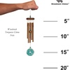 image:imageWoodstock Chimes Signature Collection Woodstock Turquoise Chime Petite 16 Decor Designs Wind Chimes for Outdoor Patio Home or Garden Dcor WTBRP