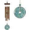 image:imageWoodstock Chimes Signature Collection Woodstock Turquoise Chime Petite 16 Decor Designs Wind Chimes for Outdoor Patio Home or Garden Dcor WTBRP
