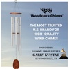 image:imageWoodstock Wind Chimes for Outside 40 Barbershop Harmony Windchime Silver Large Chime Outdoor Garden and Patio Porch Decor and Gifts BHS