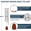 image:imageWoodstock Wind Chimes for Outside 40 Barbershop Harmony Windchime Silver Large Chime Outdoor Garden and Patio Porch Decor and Gifts BHS