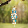image:imageWoodstock Wind Chimes for Outside Outdoor Decor Garden and Patio Decor Front Porch Decor Butterfly Capiz Wind Chime 22 Patina GreenMarigold Wind Chime CCBGSky Blue