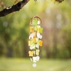 image:imageWoodstock Wind Chimes for Outside Outdoor Decor Garden and Patio Decor Front Porch Decor Butterfly Capiz Wind Chime 22 Patina GreenMarigold Wind Chime CCBGPatina Green