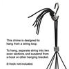 image:imageWoodstock Wind Chimes for Outside Outdoor Decor for Your Patio and Front Porch Garden Decor 44 Black Deep Toned Wind Chime Woodstock Windsinger Wind Chimes of Athena WWAA