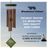 image:imageWoodstock Wind Chimes of Mars Chime for Outside 17 Bronze Small Light Sound Wind Chime Dcor for Outdoor Garden Patio Porch Encore CollectionGreen Wash