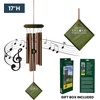 image:imageWoodstock Wind Chimes of Mars Chime for Outside 17 Bronze Small Light Sound Wind Chime Dcor for Outdoor Garden Patio Porch Encore CollectionGreen Wash