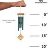 image:imageWoodstock Wind Chimes of Mars Chime for Outside 17 Bronze Small Light Sound Wind Chime Dcor for Outdoor Garden Patio Porch Encore CollectionVerdigris